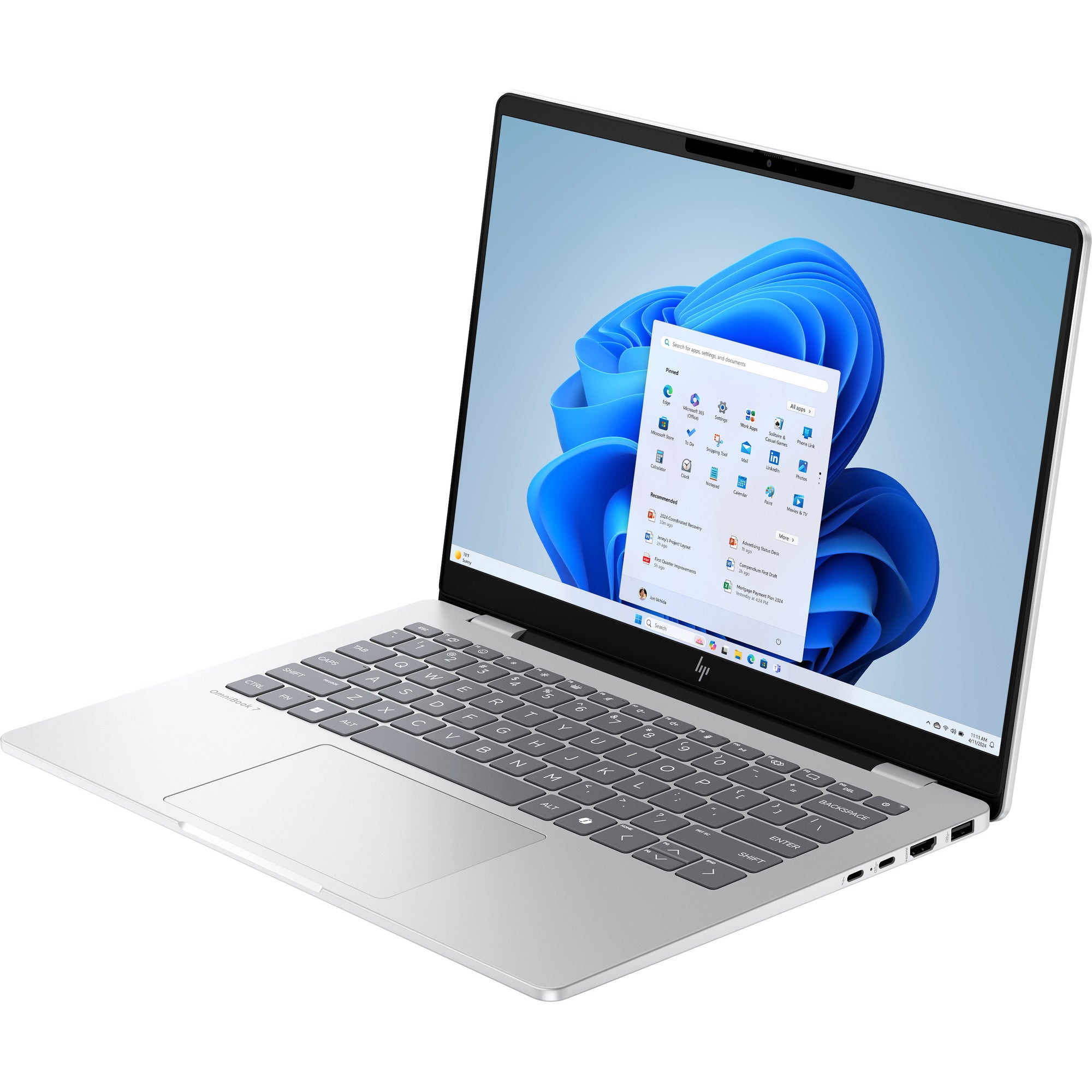 Hp omnibook 7 14-fs0005nd (cf1y8ea) 14 laptop (zilver | core 5 210h | intel graphics | 16 gb | 512 gb ssd)