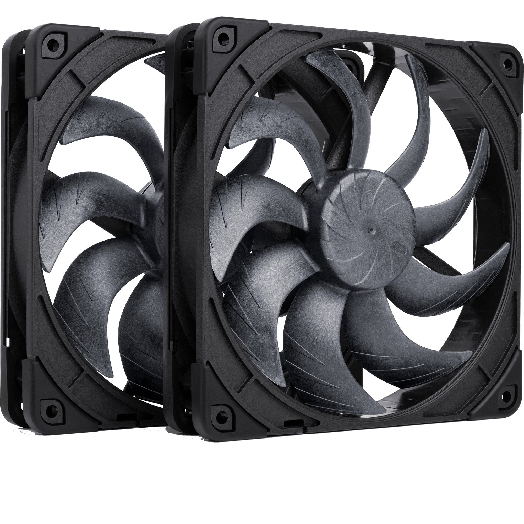 Noctua nf-a14x25 g2 pwm sx2-pp chromax.black case fans (zwart, 2 stuks, 140 x 140 x 25 mm)