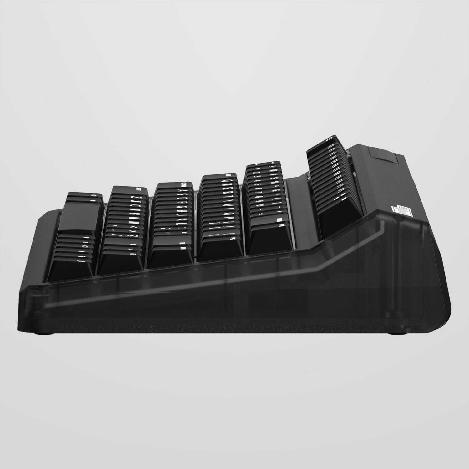 Iqunix og80 dark side wireless mechanical keyboard, gaming toetsenbord (zwart, us lay-out, gateron brown, rgb leds, 80% (tkl), hot-swappable, pbt, 2.4ghz | bluetooth 5.1 | usb-c)