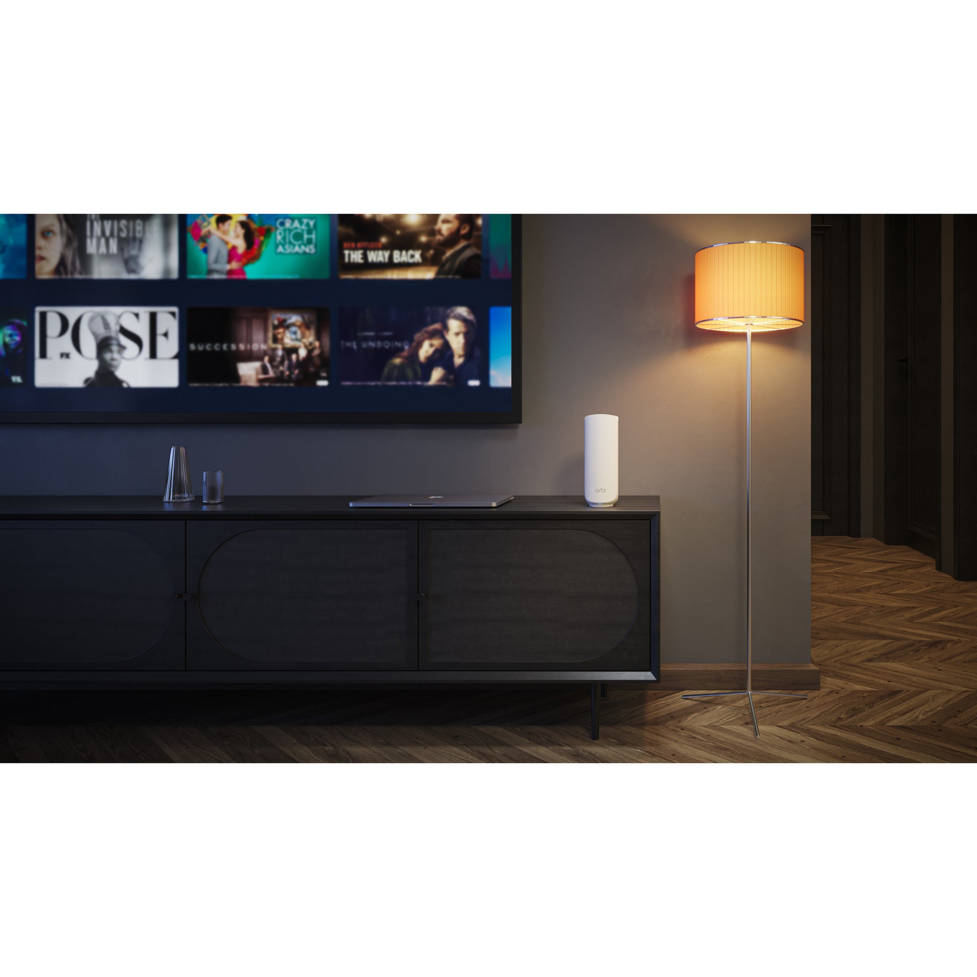 Netgear orbi 370 wifi mesh systeem, dual-band wifi 7-mesh systeem, 2 stuks mesh router (wit, 1x orbi wifi 7-router (rbe371), 1x orbi wifi 7-satelliet (rbe370))