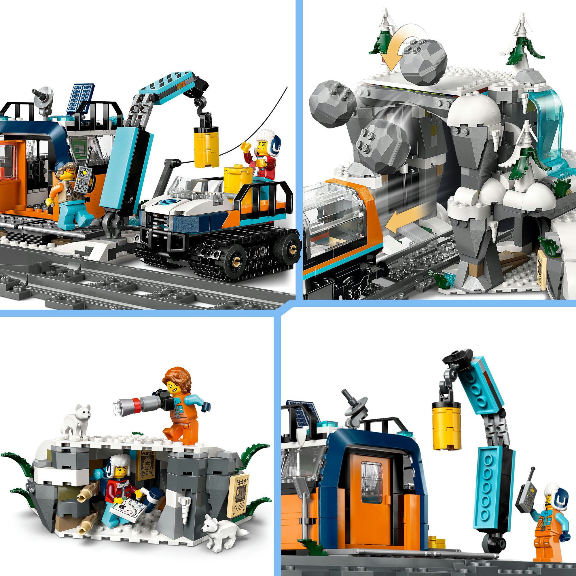 Lego 60470 stadstreinen onderzoekstrein op de noordpool