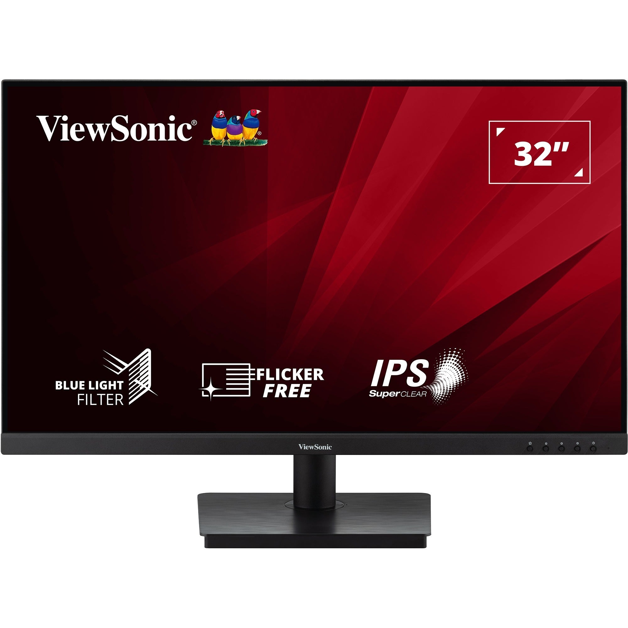 Viewsonic va3209-2k-mhd 31.5 monitor (zwart, 2x hdmi, 1x displayport, sound)