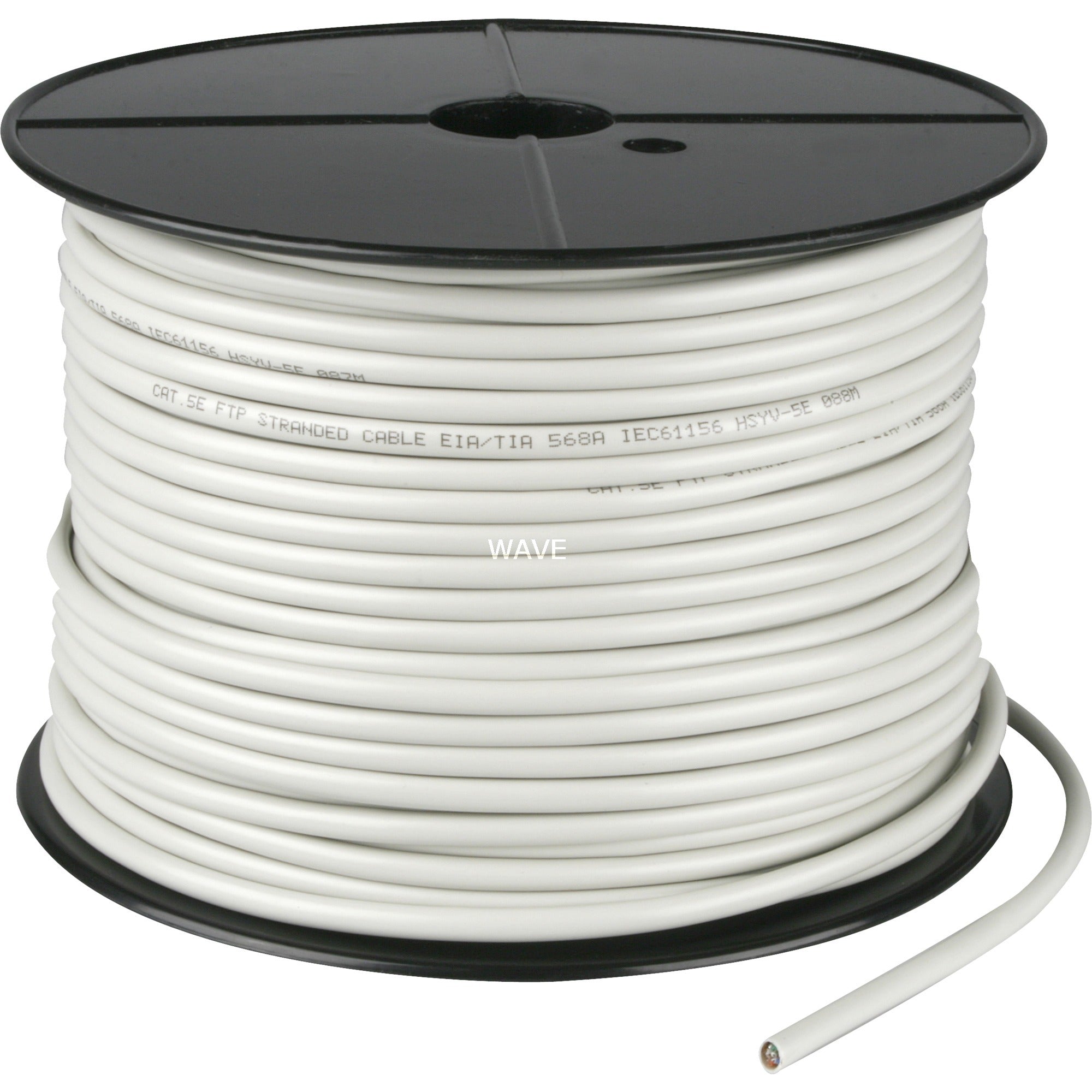 Goobay cat.5e netwerkkabel (grijs, 100 meter, f utp, rj-45, kabelrol, flexibel)