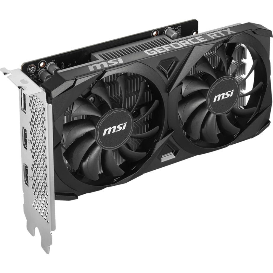 Msi geforce rtx 3050 ventus 2x e 6g oc grafische kaart (2x hdmi, 1x displayport, dlss)