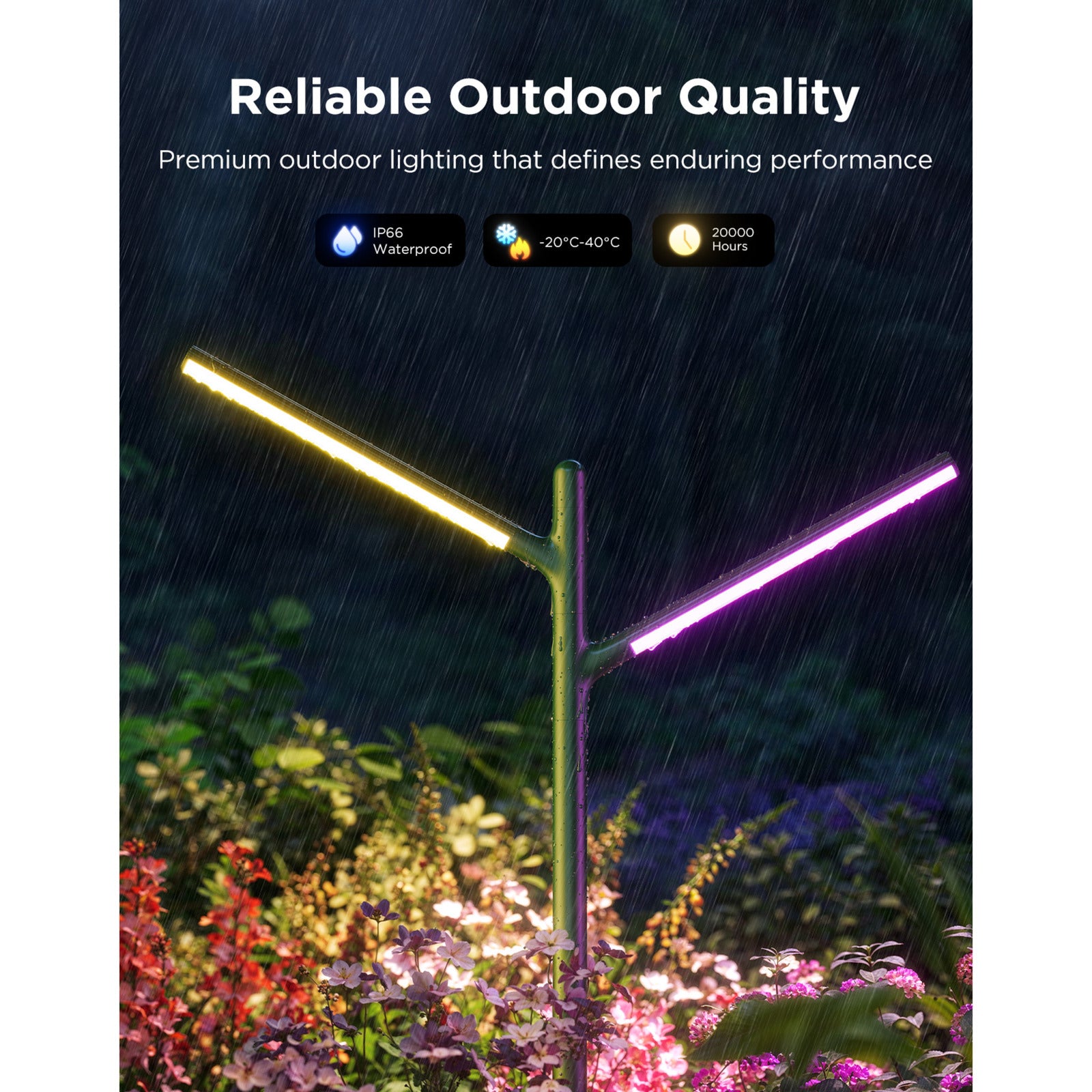 Govee outdoor garden lights slimme tuinverlichting matter rgbww 2 stuks