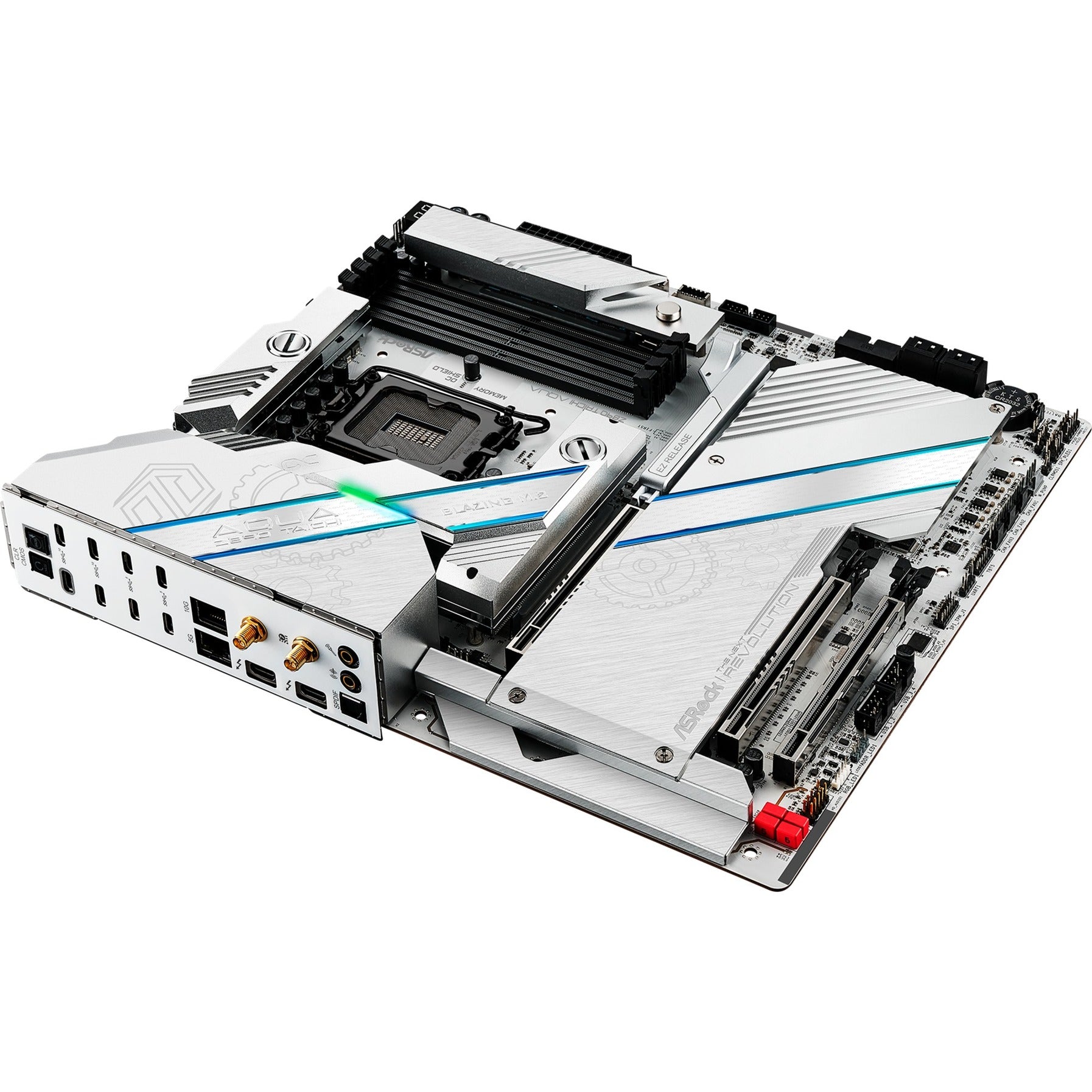 Asrock z890 taichi aqua socket 1851 moederbord (zwart, raid, 10gb-lan, 5gb-lan, wi-fi 7, bt, sound, e-atx)
