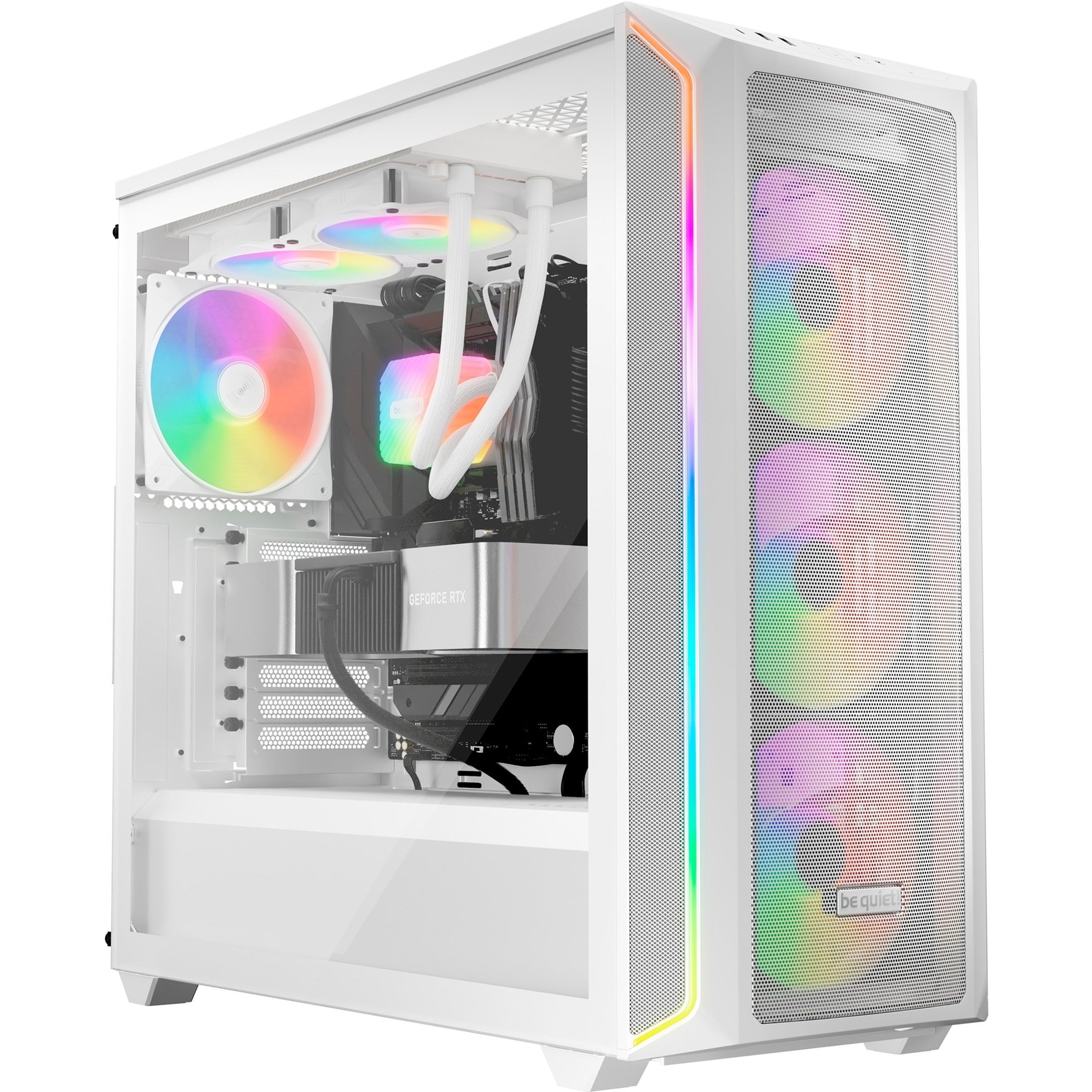 Be quiet! light wings lx pwm high-speed rgb case fans (wit, 3 stuks, 120 x 120 x 25 mm)
