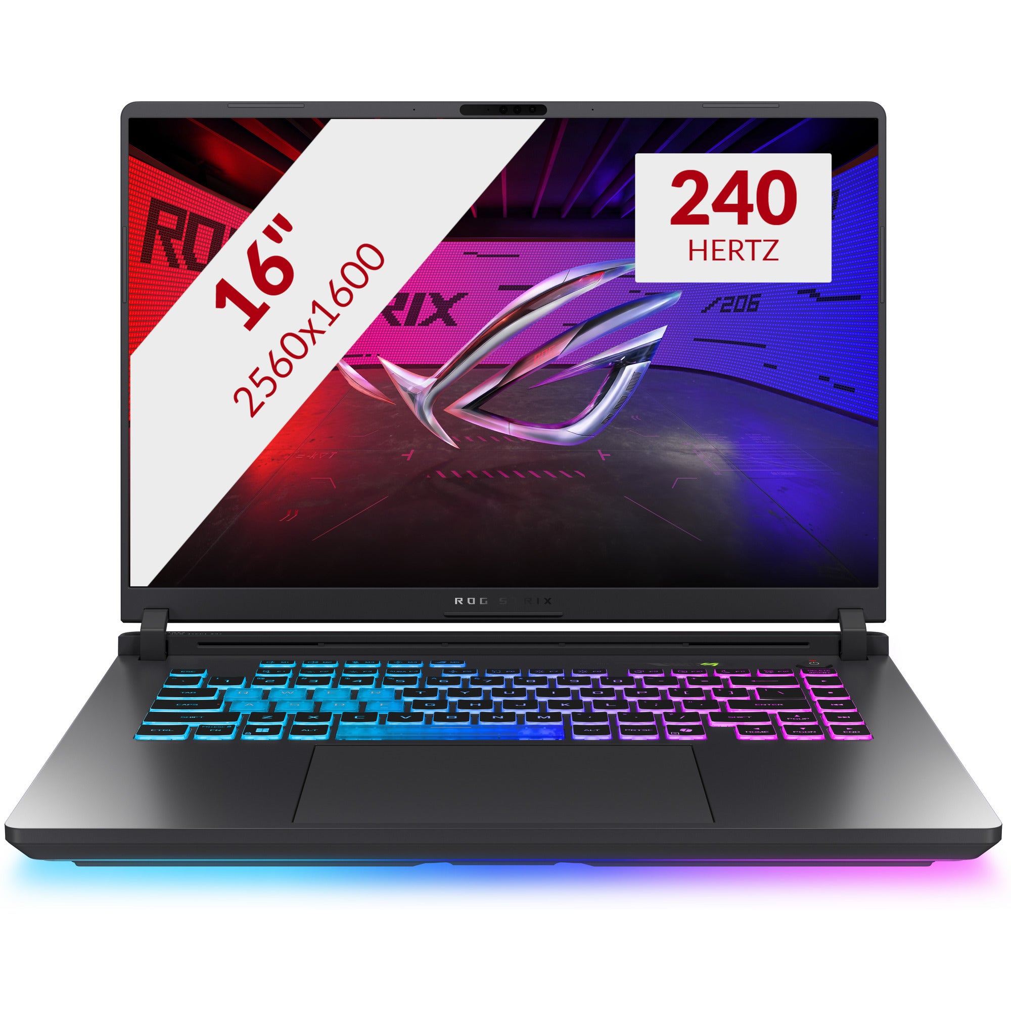 Asus rog strix g16 g615lr-s5396w 16 gaming laptop (zwart groen | core ultra 9 275hx | rtx 5070 ti | 16 gb | 1 tb ssd)