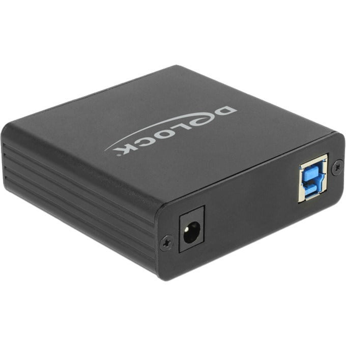 Delock usb-b 3.2 gen 1 naar 4x gigabit lan rj-45 adapter (zwart)