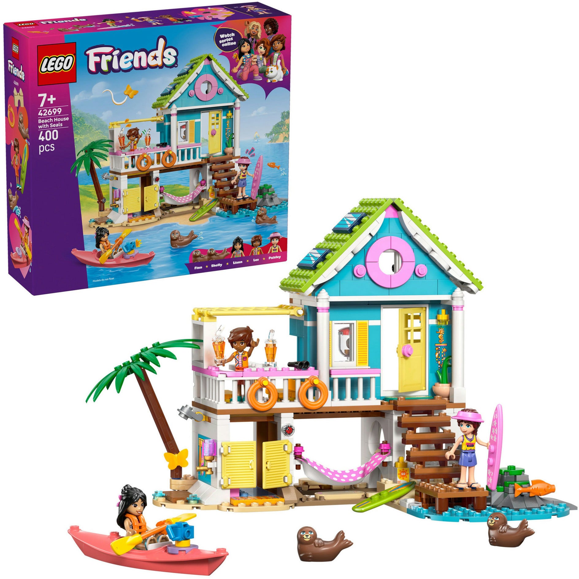 Lego friends - strandhuis met zeehonden constructiespeelgoed (42699)