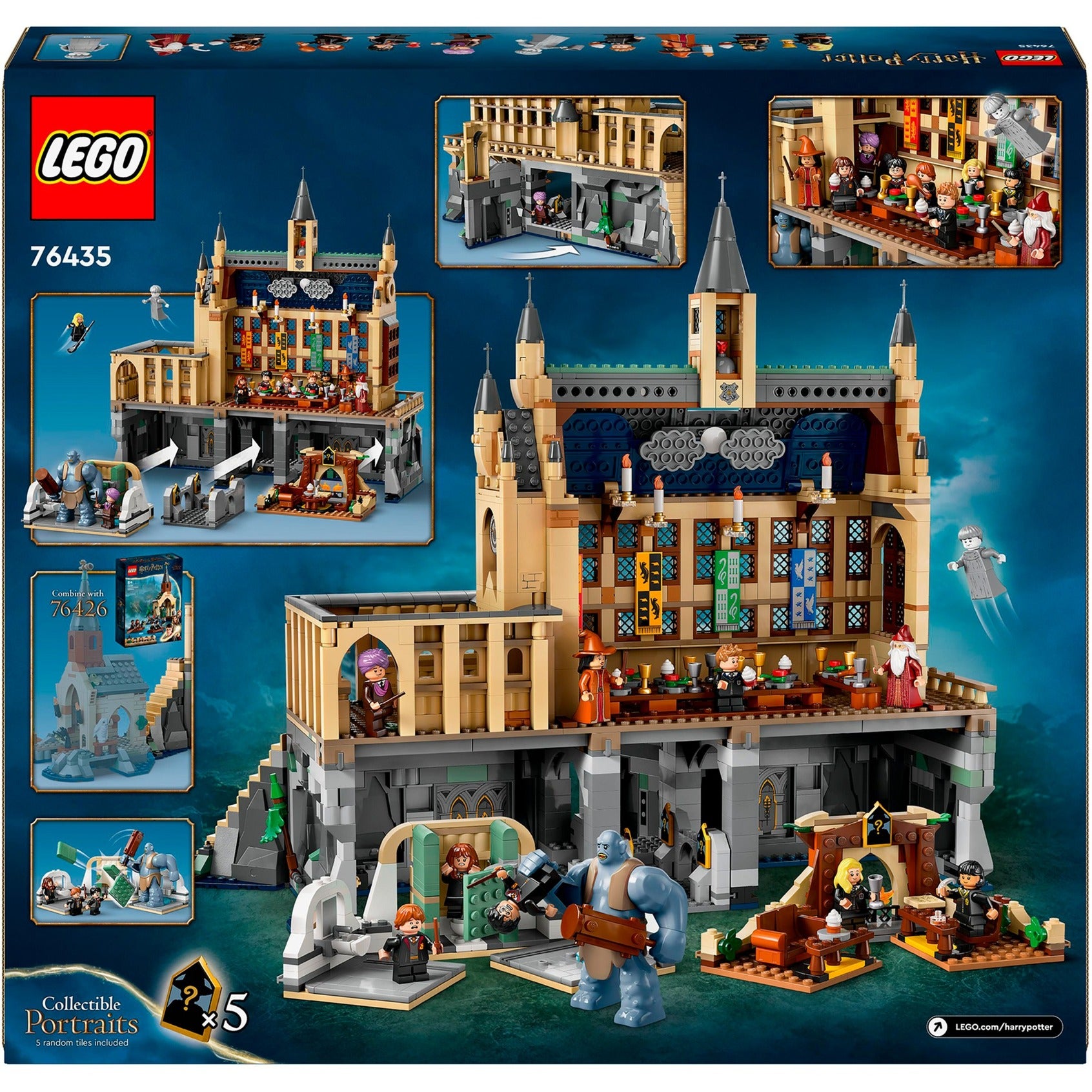 Lego 76435 harry potter kasteel zwijnstein de grote zaal