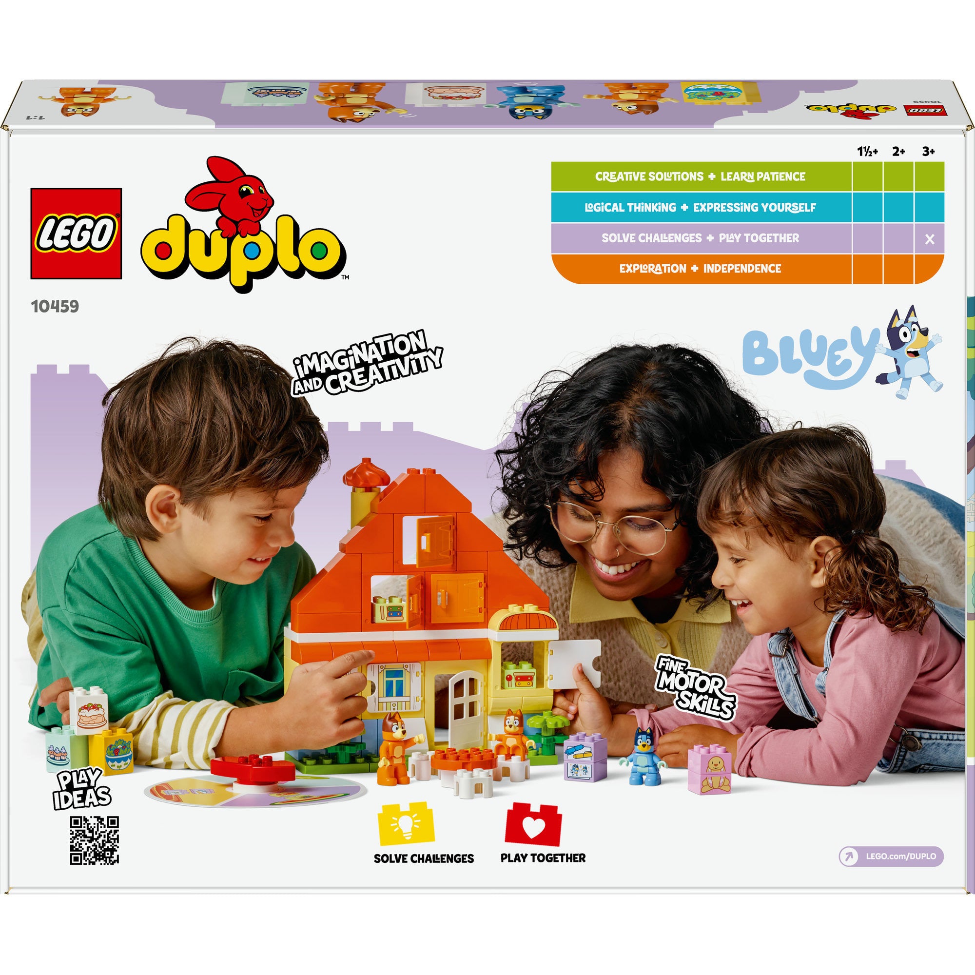Lego ® duplo® bluey: huis van bluey en haar familie met geheugenspel - 10459