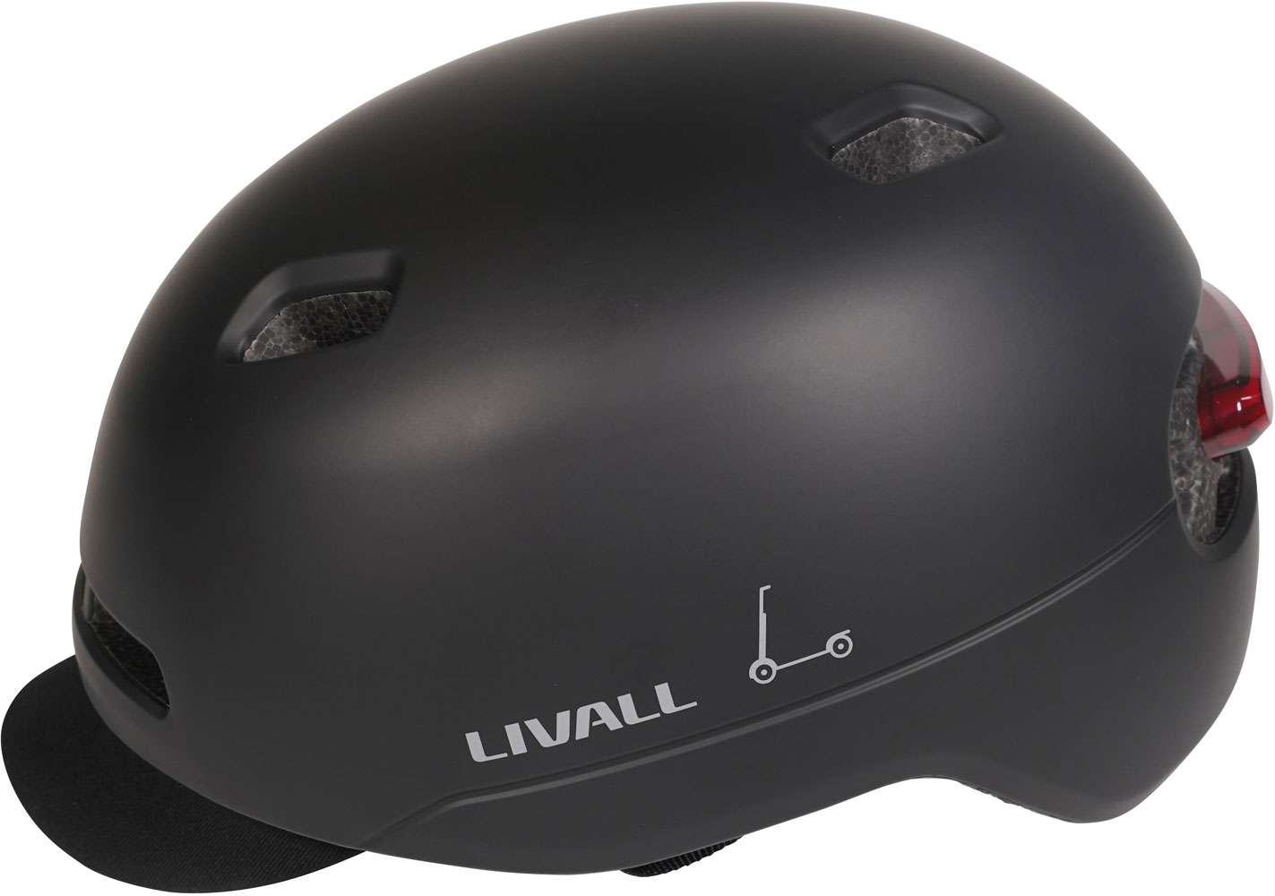Livall c21 slimme fietshelm medium 52-56 cm - geschikt voor speed pedelec snorfiets - sos functie - remlicht