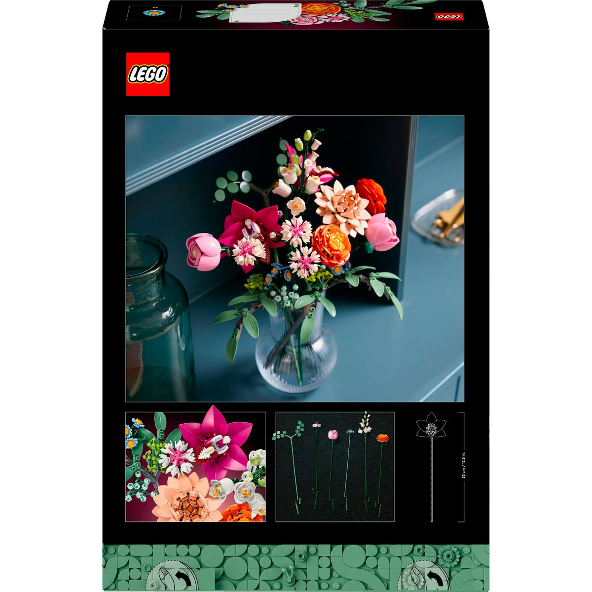 Lego botanicals roze boeket - bloemen decoratie - 10342