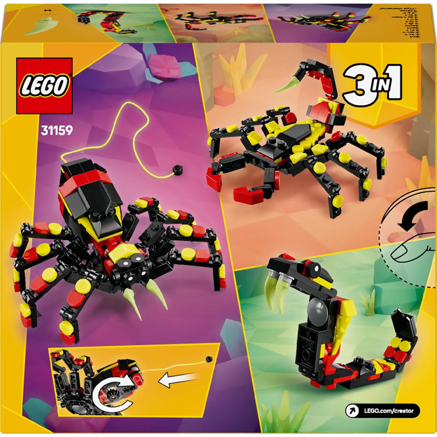 Lego creator 31159 wilde dieren: spannende draai