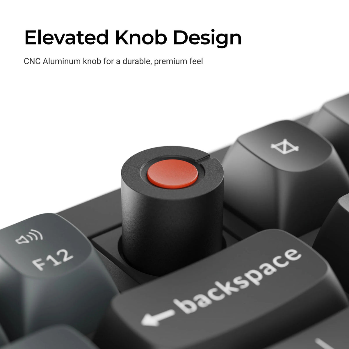 Keychron v6w-d4 8k qmk wired custom mechanical keyboard (zwart, us lay-out (qwerty), super banana, 100%, rgb leds, double-shot pbt, hot swap, 8k, knop)