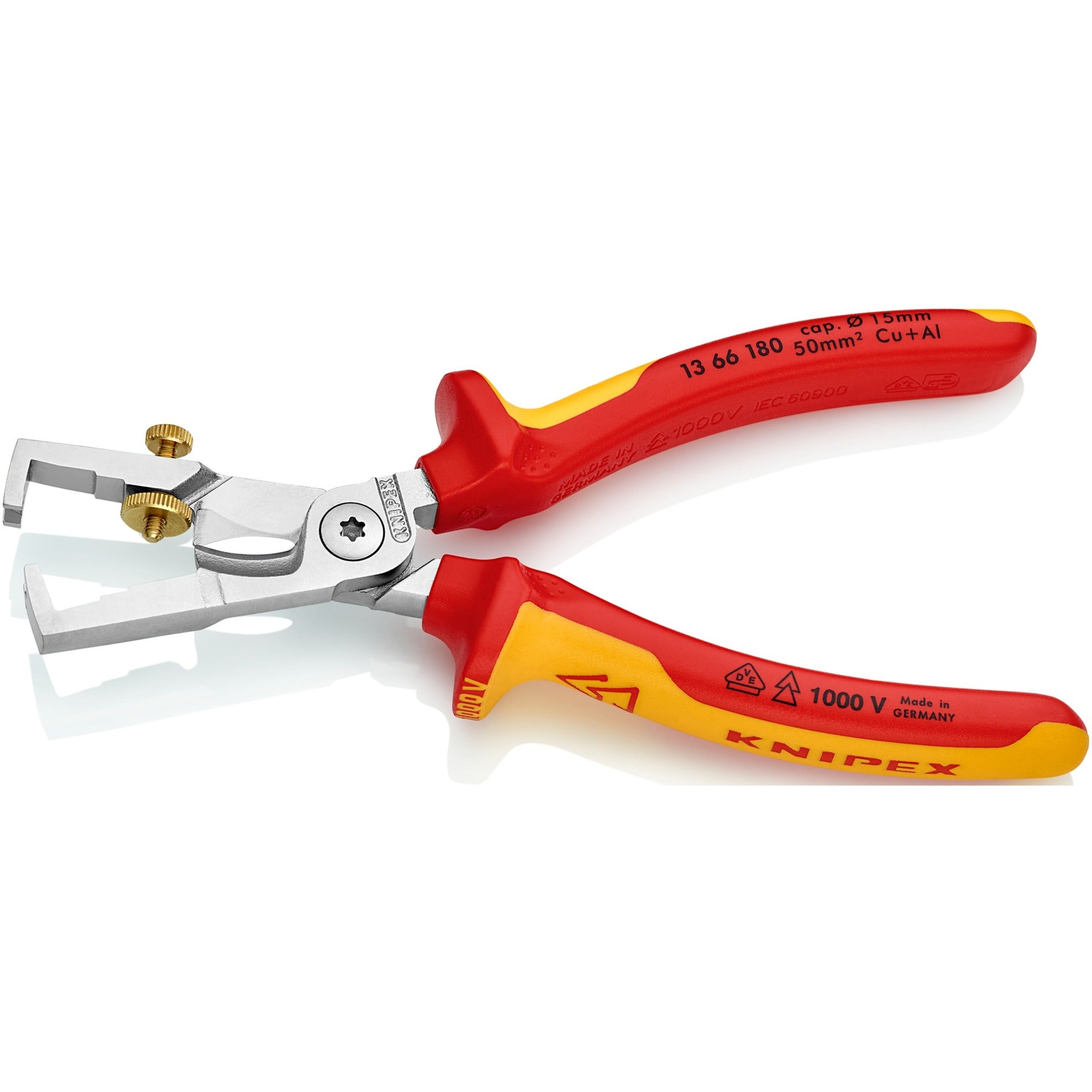 Knipex 13 66 180 strix vde afstriptang met kabelschaar - 180mm