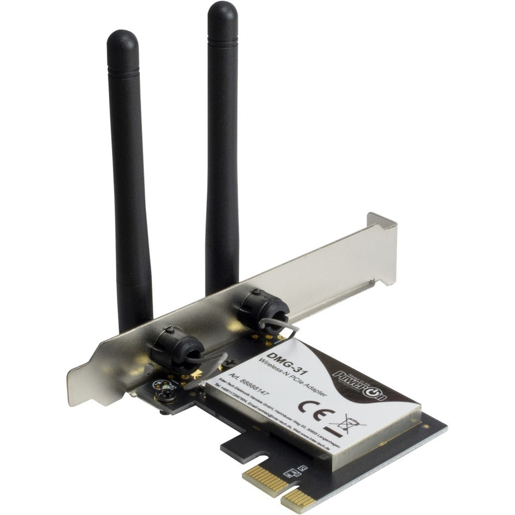 Inter-Tech Inter-Tech DMG-31 Draadloze-N PCIe-adapter