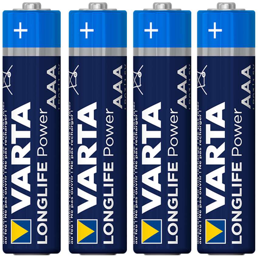 Varta aaa lr03 mini penlite alkalisch per 4 stuks op kaart