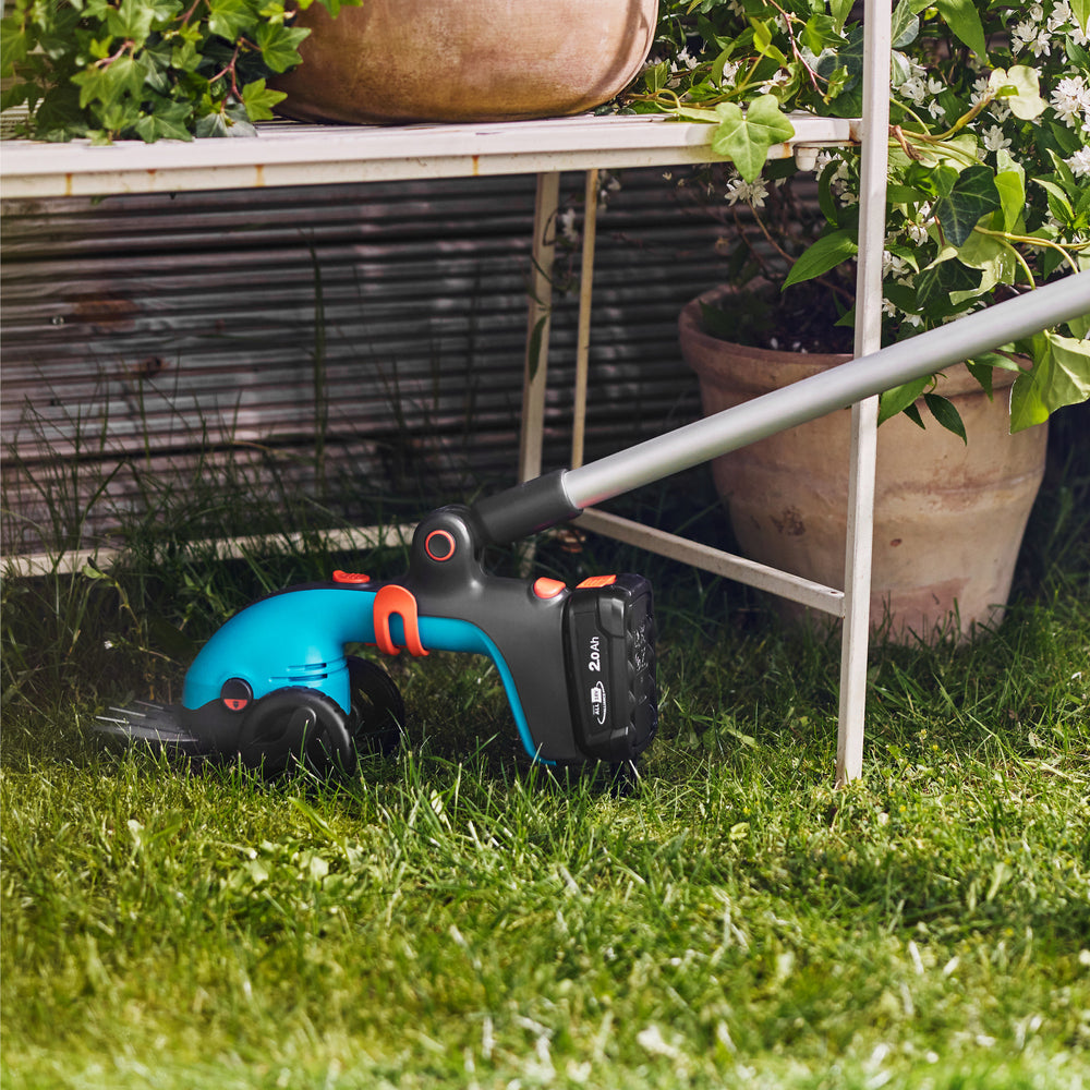 Gardena steel + wielen voor p4a grasschaar (grijs, 14753-20)