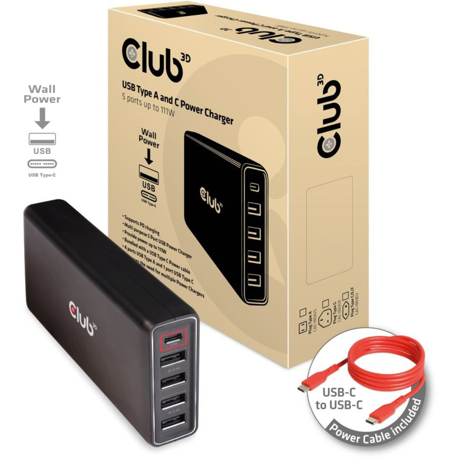 Club 3D 111W Power Delivery (Black)
