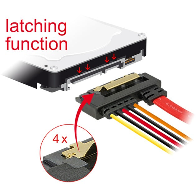 DeLOCK DeLOCK SATA 7-pins + 15-pins > SATA 22-pins