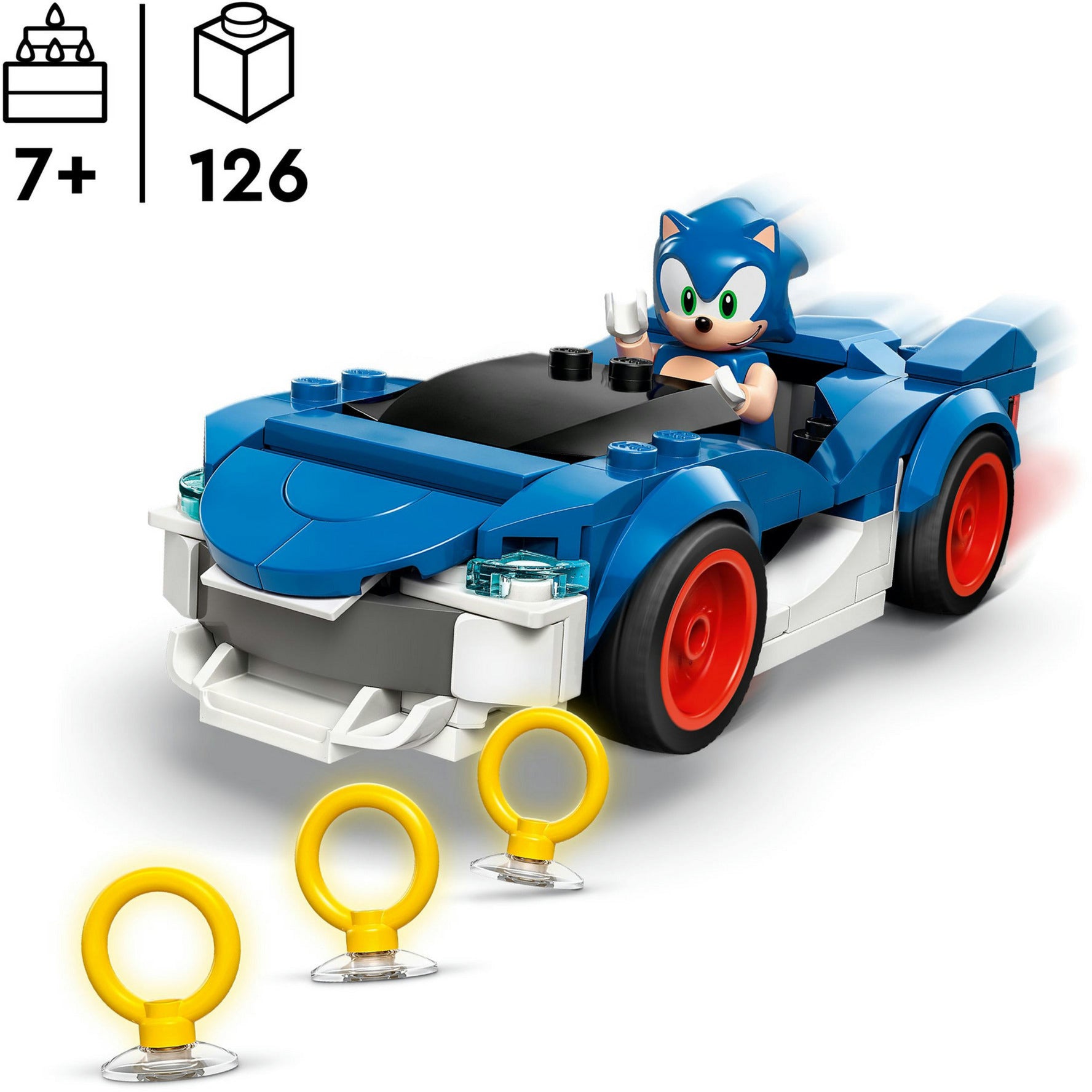 Lego sonic sonic's car: speed star light constructiespeelgoed
