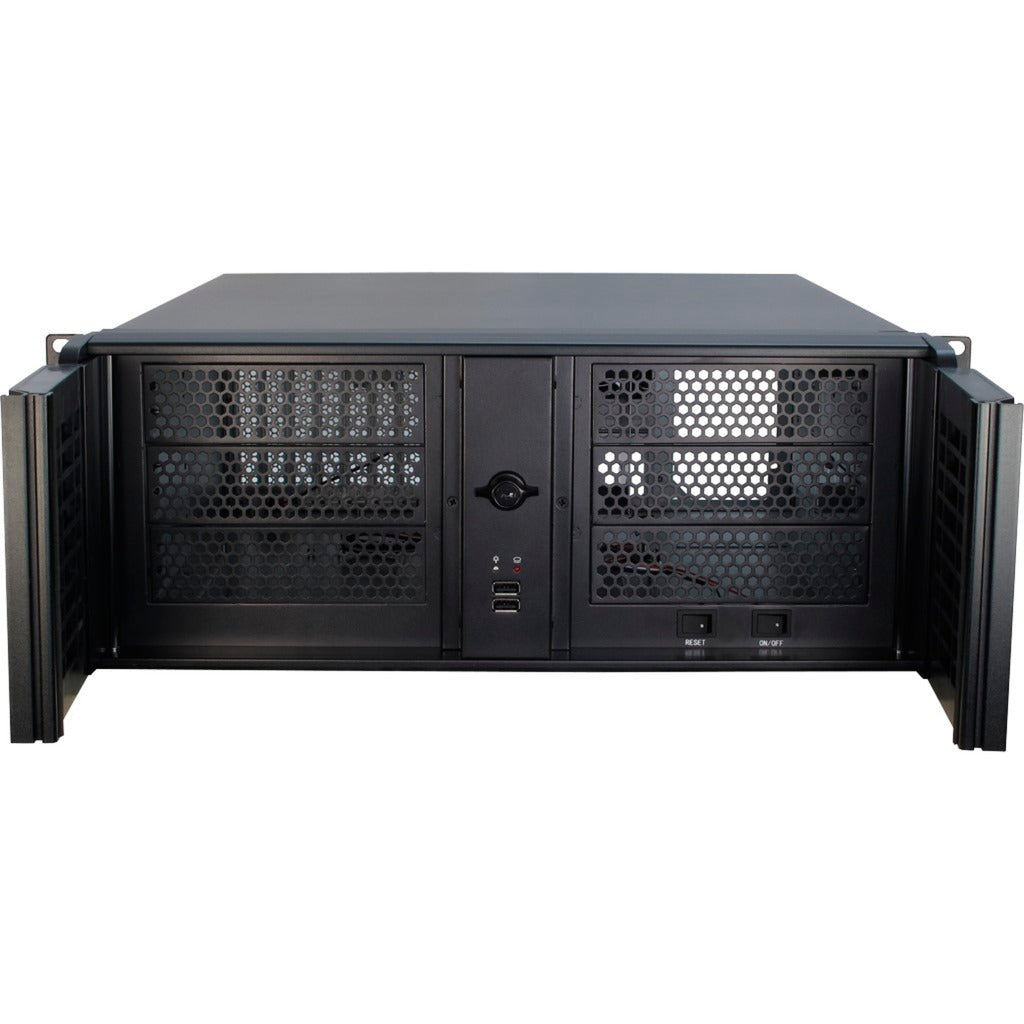 Inter-Tech 4U-4098-S Rackmount Case (Black | 2x USB-A)