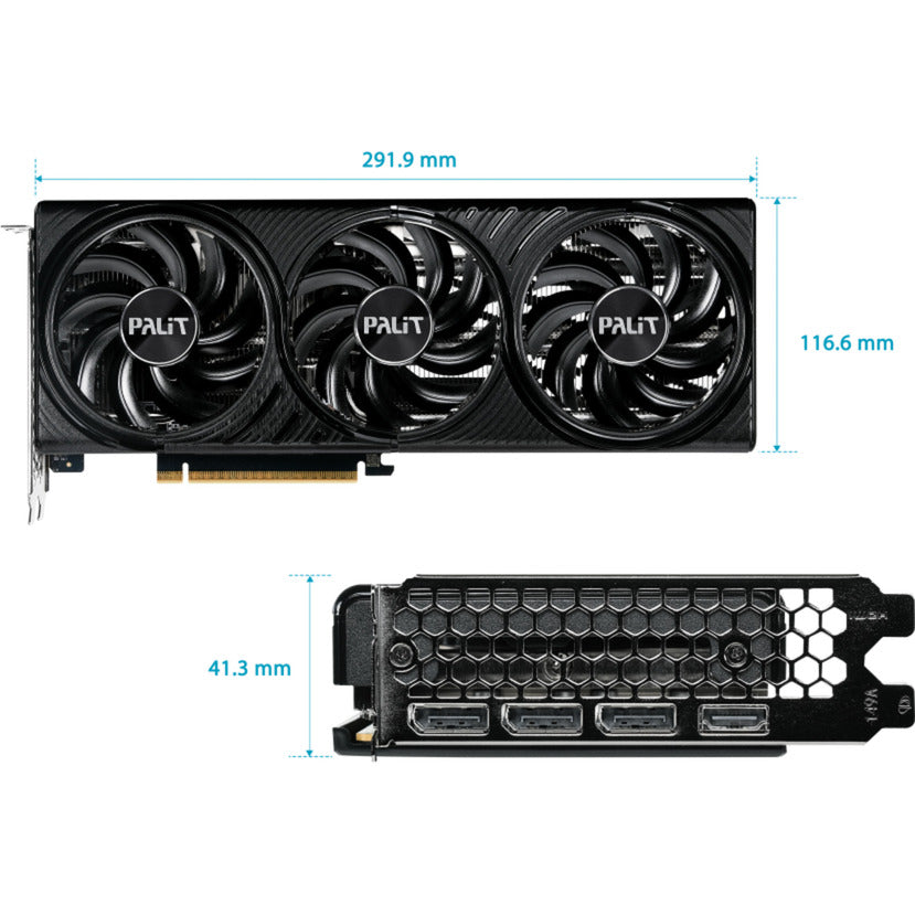Palit geforce rtx 5060 ti infinity 3 16gb grafische kaart (dlss 4, 3x displayport, 1x hdmi 2.1)