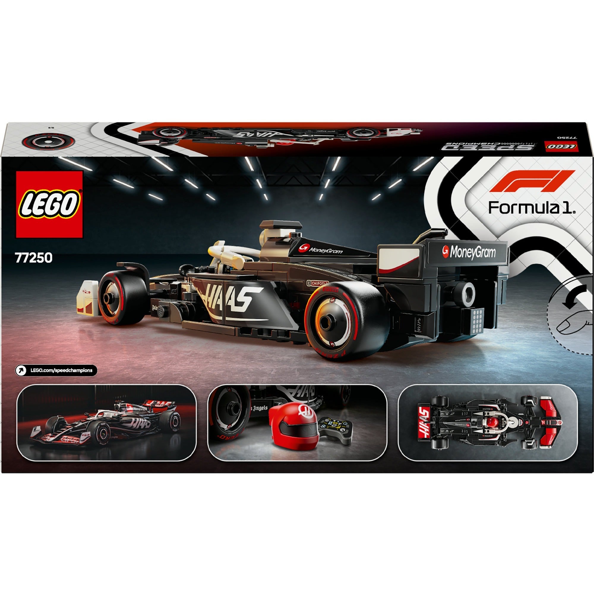 Lego speedkampioenen 77250 moneygram haas f1 team vf-24 racewagen
