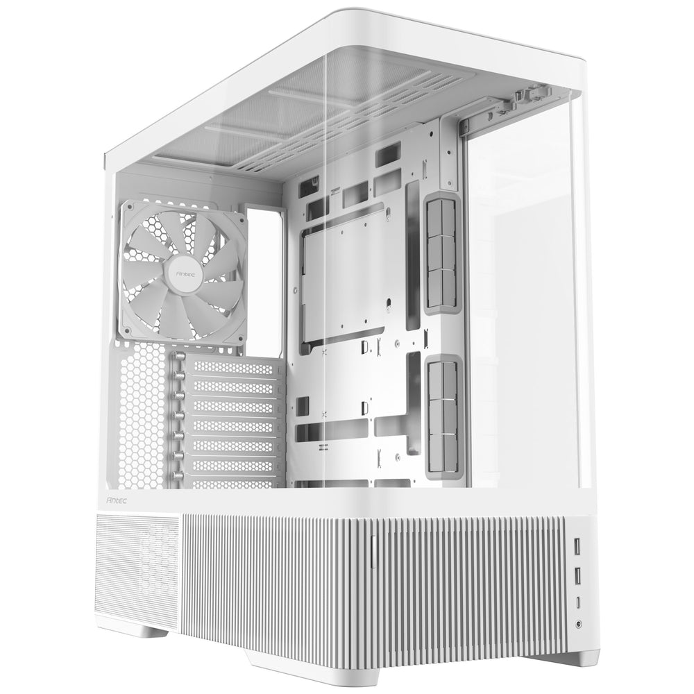 Antec c6 curve air midi tower behuizing (wit | 2x usb-a | 1x usb-c | tempered glass)