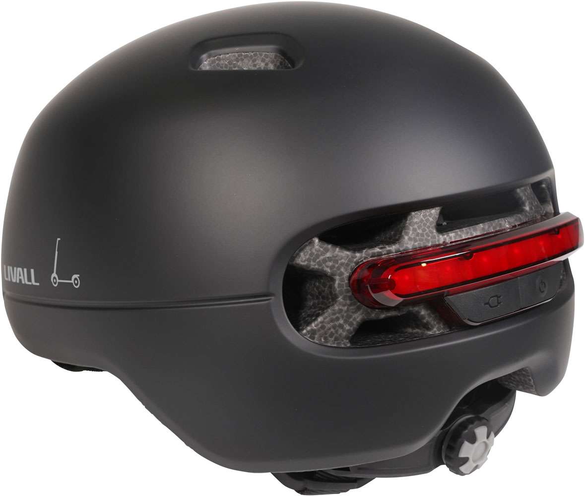 Livall c21 slimme fietshelm medium 52-56 cm - geschikt voor speed pedelec snorfiets - sos functie - remlicht