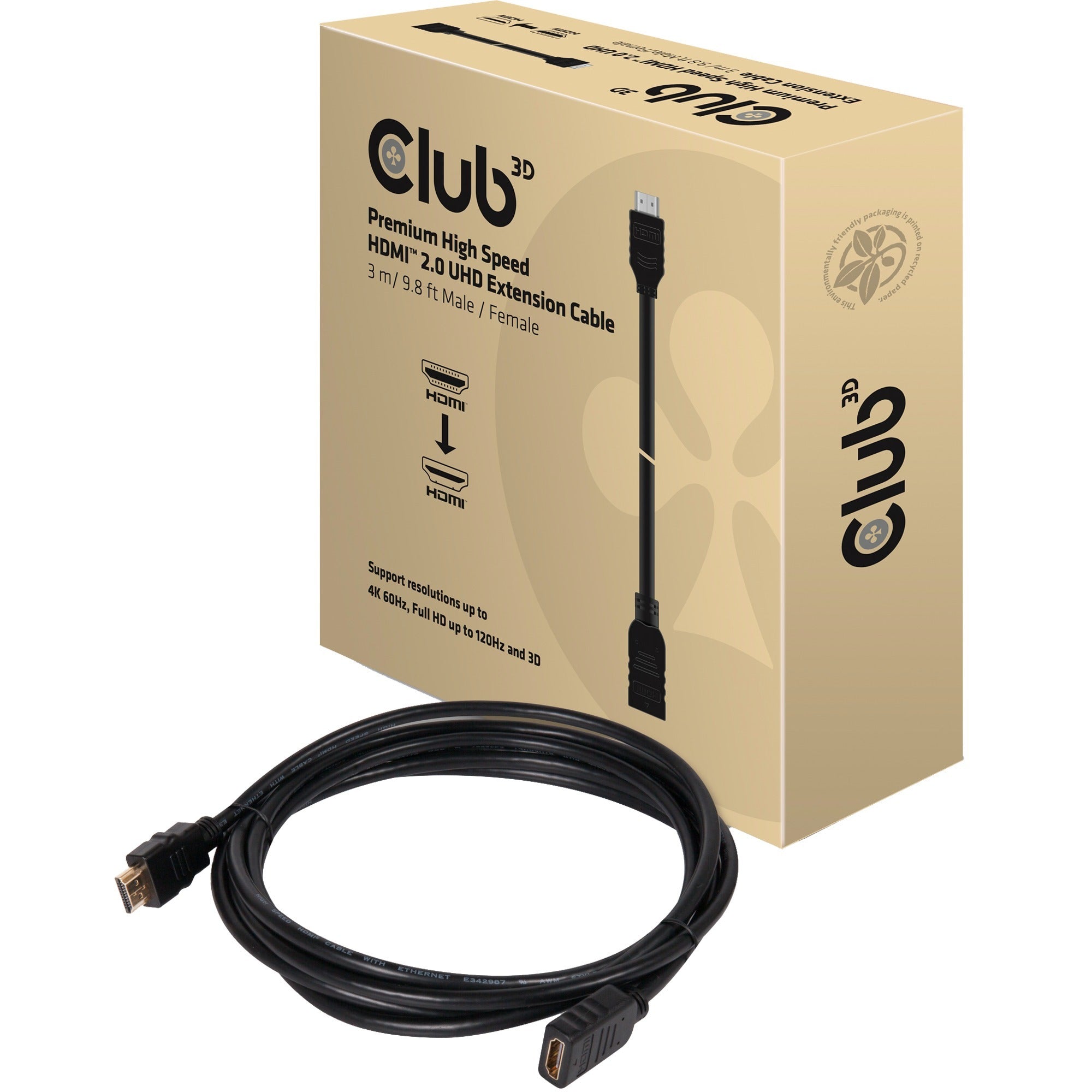 Club 3D Club 3D Premium High Speed ​​HDMI 2.0 Verlengkabel