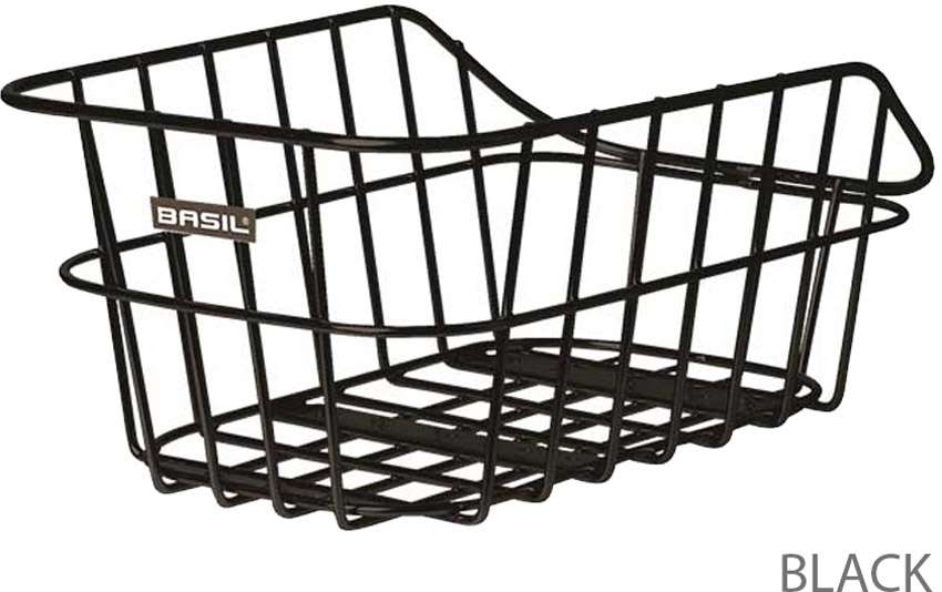 Basil Cento Alu - fietsmand - achterop - zwart
