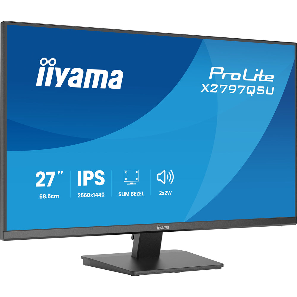 Iiyama prolite x2797qsu-b1 27 monitor (zwart (mat), hdmi, displayport, 2x usb-a, 2x usb-c)