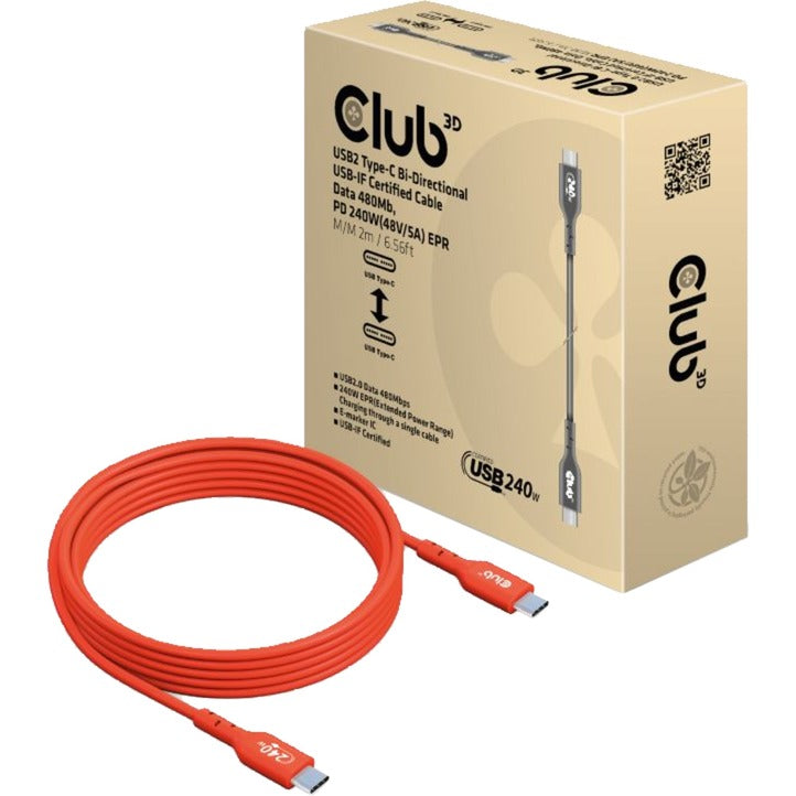 Club 3D Club 3D USB-C 2.0 Bi-directioneel