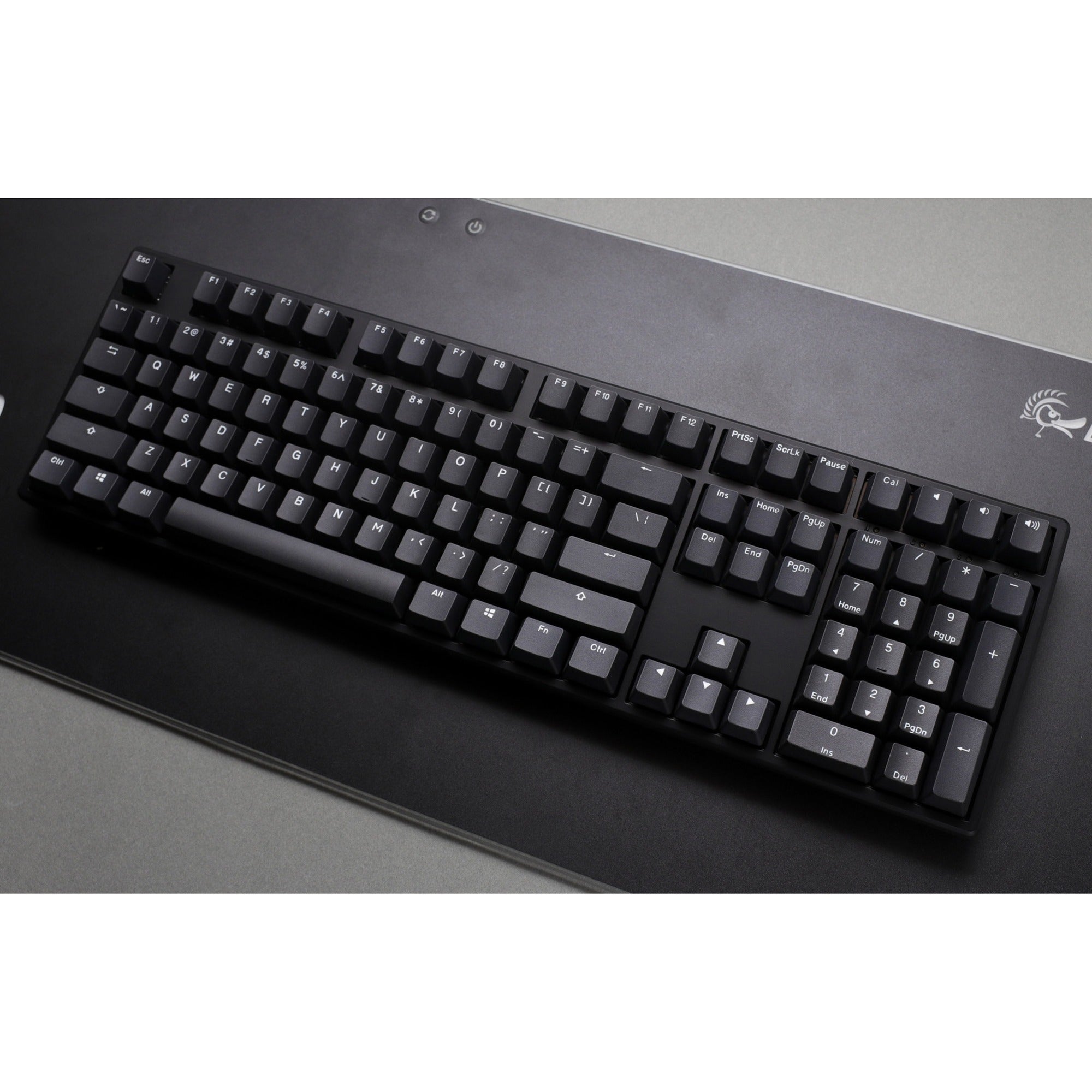 Ducky origin phantom black mechanisch toetsenbord (zwart, us lay-out (qwerty), cherry mx brown, 100%, hot swap, pbt double-shot keycaps)