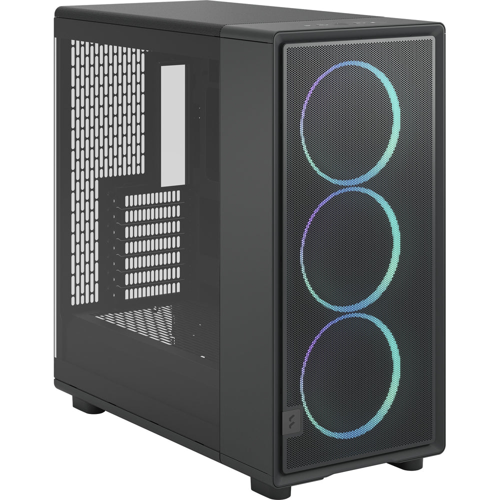 Fractal design epoch xl tg rgb midi tower behuizing (zwart | 2x usb-a | 1x usb-c | rgb | tempered glass)