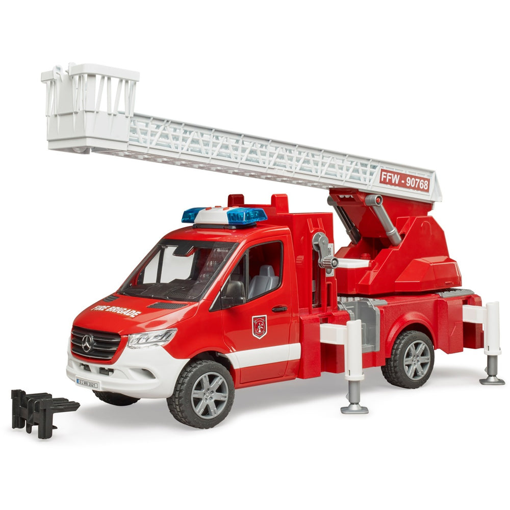 Bruder mb sprinter brandweerwagen met licht en geluid modelvoertuig (02673)
