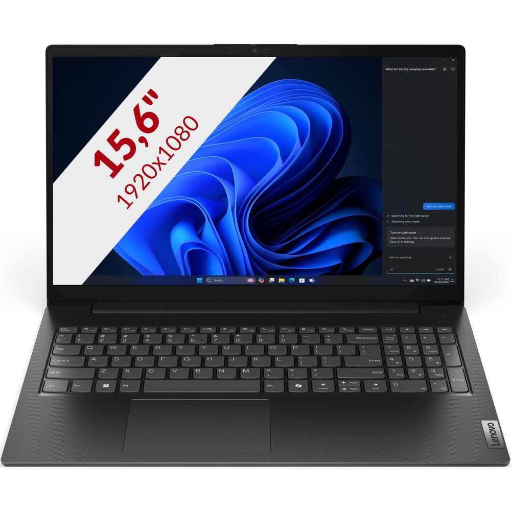 Lenovo v15 g5 irl (83gw0081mh) 15.6 laptop (zwart | core i5-13420h | uhd graphics | 16 gb | 512 gb ssd)