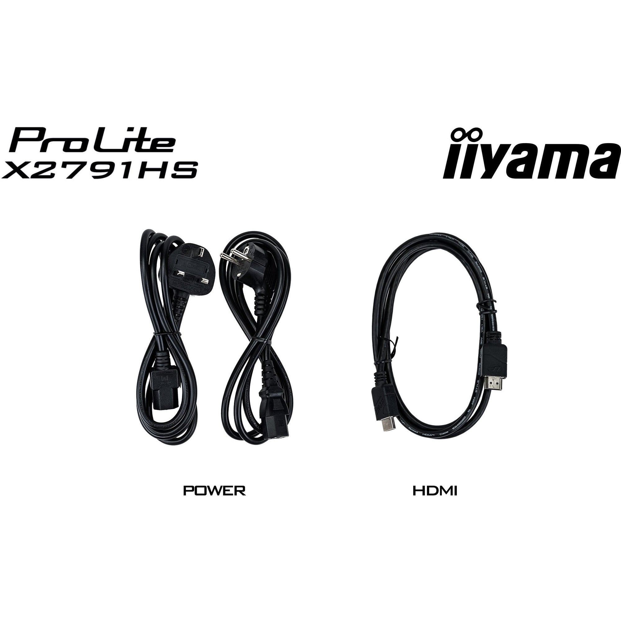 Iiyama prolite x2791hs-b1 27 monitor (zwart (mat), 120 hz, hdmi, displayport, audio)