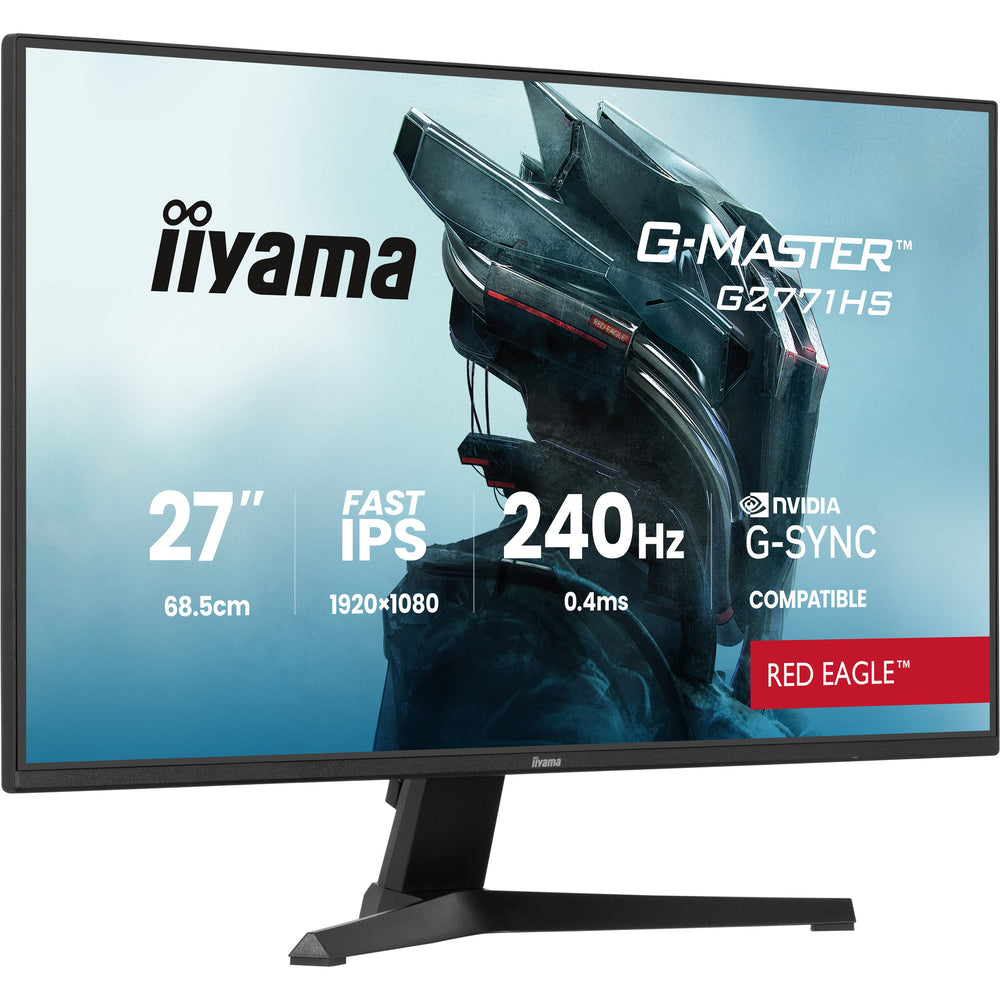 Iiyama g-master red eagle g2771hs-b1 27 gaming monitor (zwart, 2x hdmi, displayport, 240 hz)