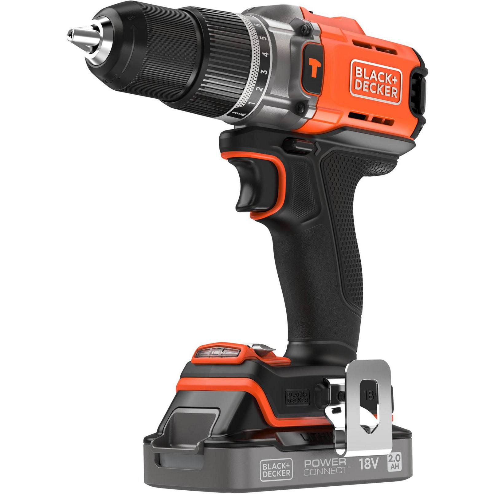 Black+decker 18v schroefklopboormachine + 18v oscillerende multitool bundel (zwart oranje)