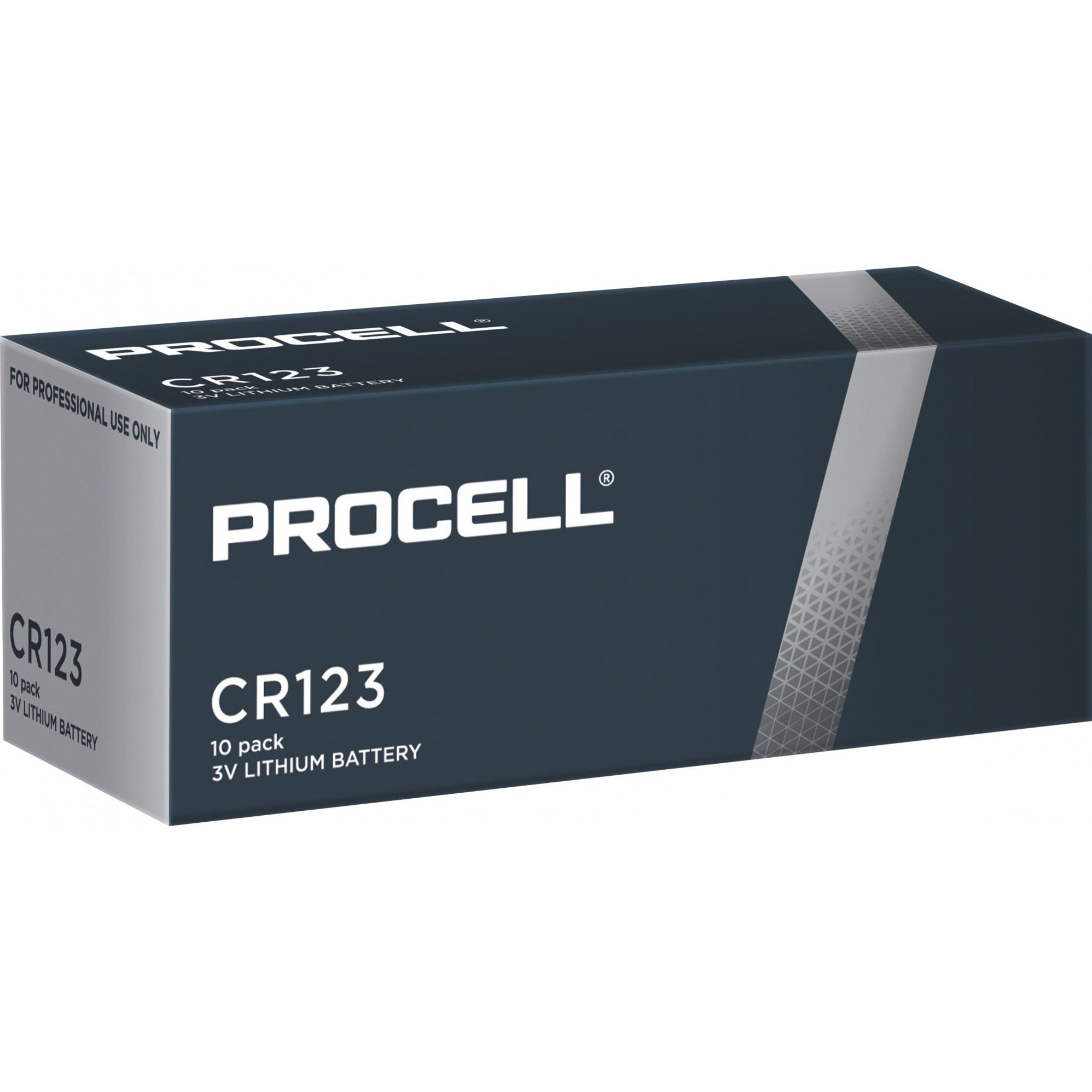 Duracell procell high power lithium photo cr123 batterij (10 stuks)