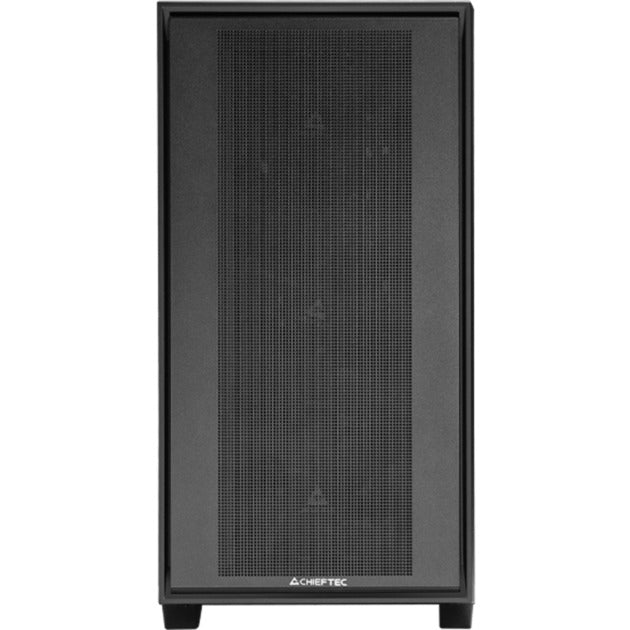 Chieftec night hunter midi tower behuizing (zwart | 2x usb-a | 1x usb-c | tempered glass)