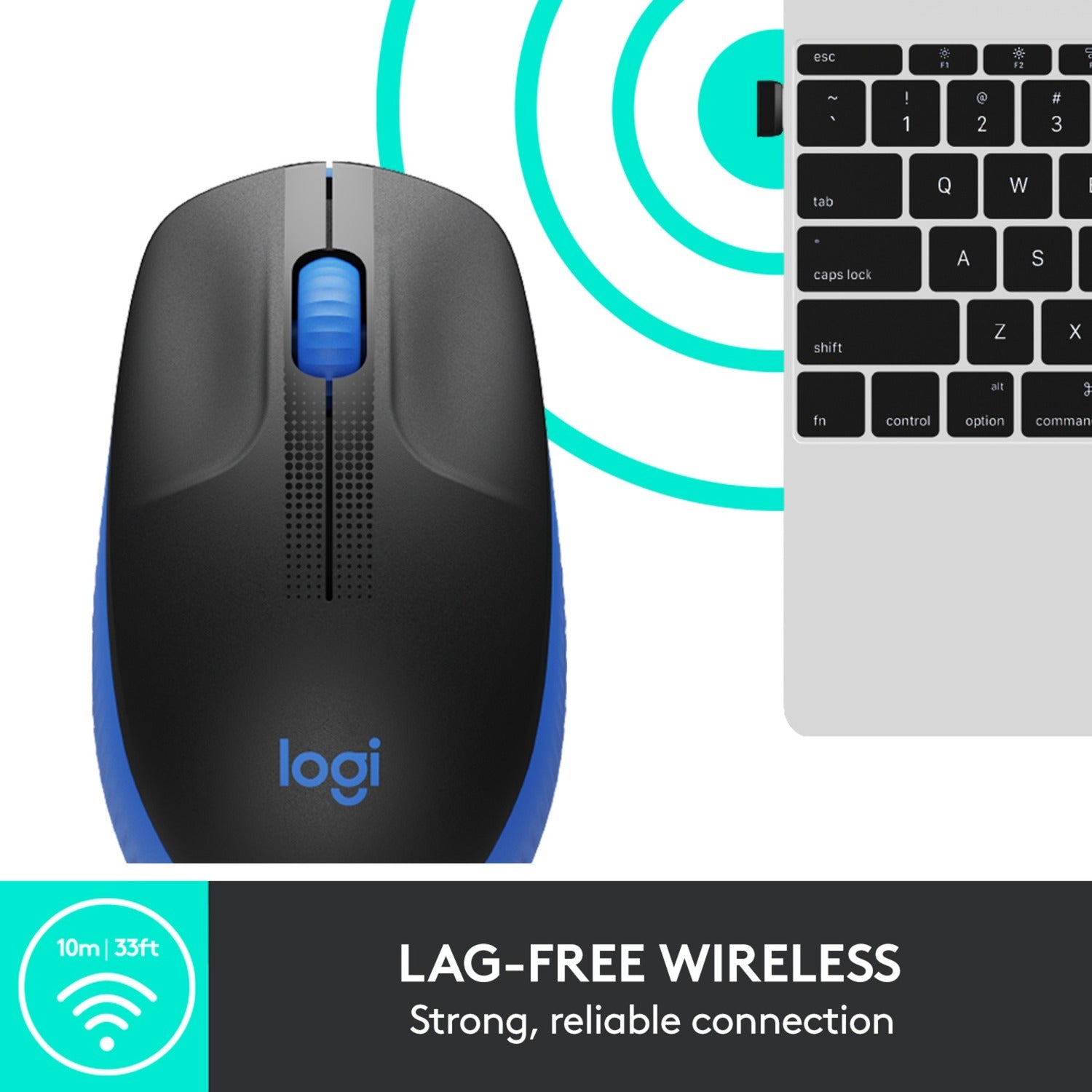 Logitech Logitech M190 Draadloze muis van volledig formaat
