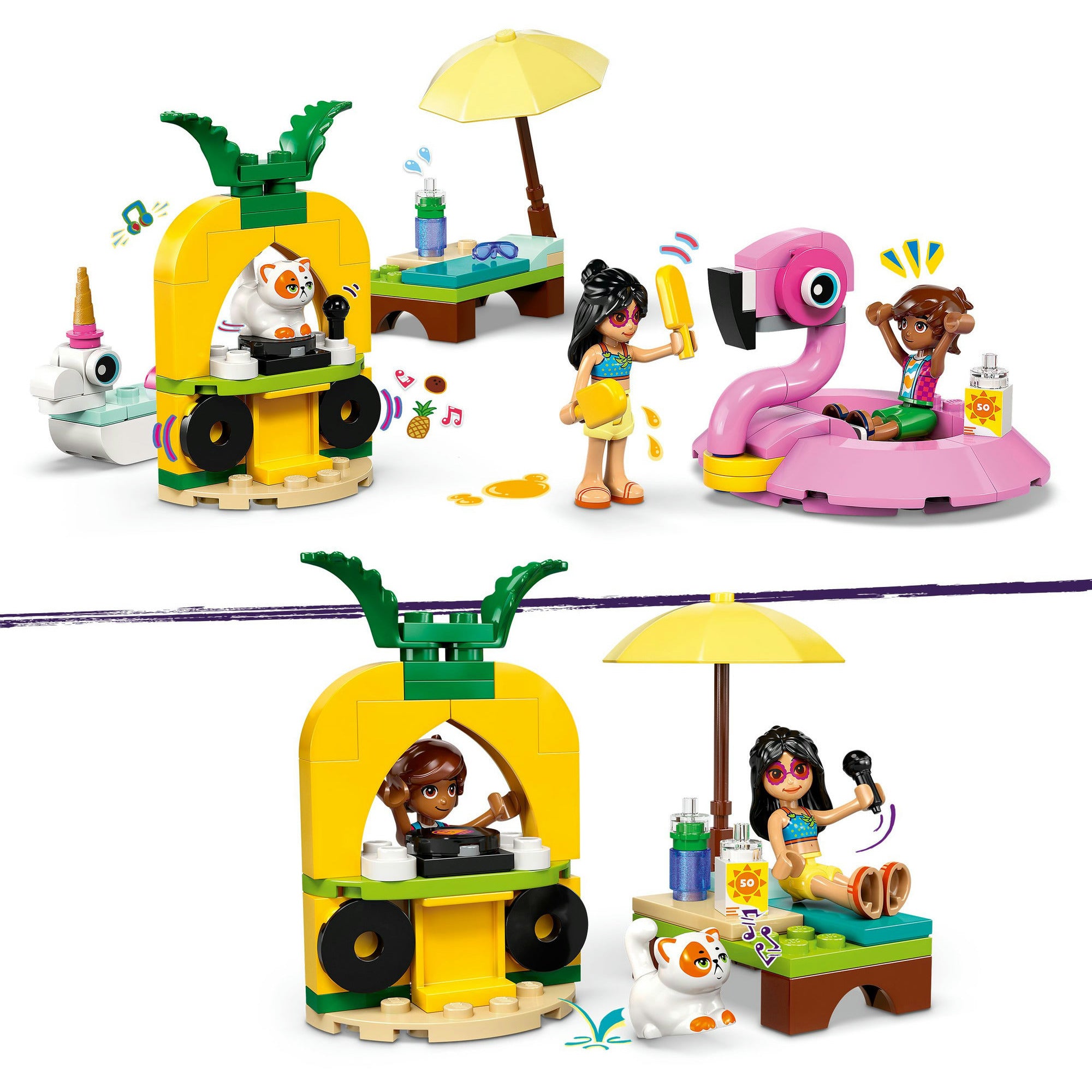 Lego 42658 Friends zwembadfeestje met flamingo en eenhoorn