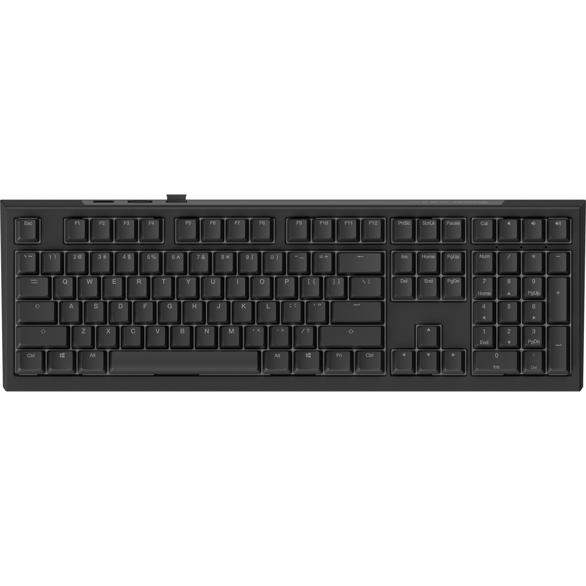 Ducky one x wireless rgb mechanisch toetsenbord (zwart, us lay-out (qwerty), inductive, 100%, hot-swappable, pbt, 2.4 ghz | bluetooth | usb-c)