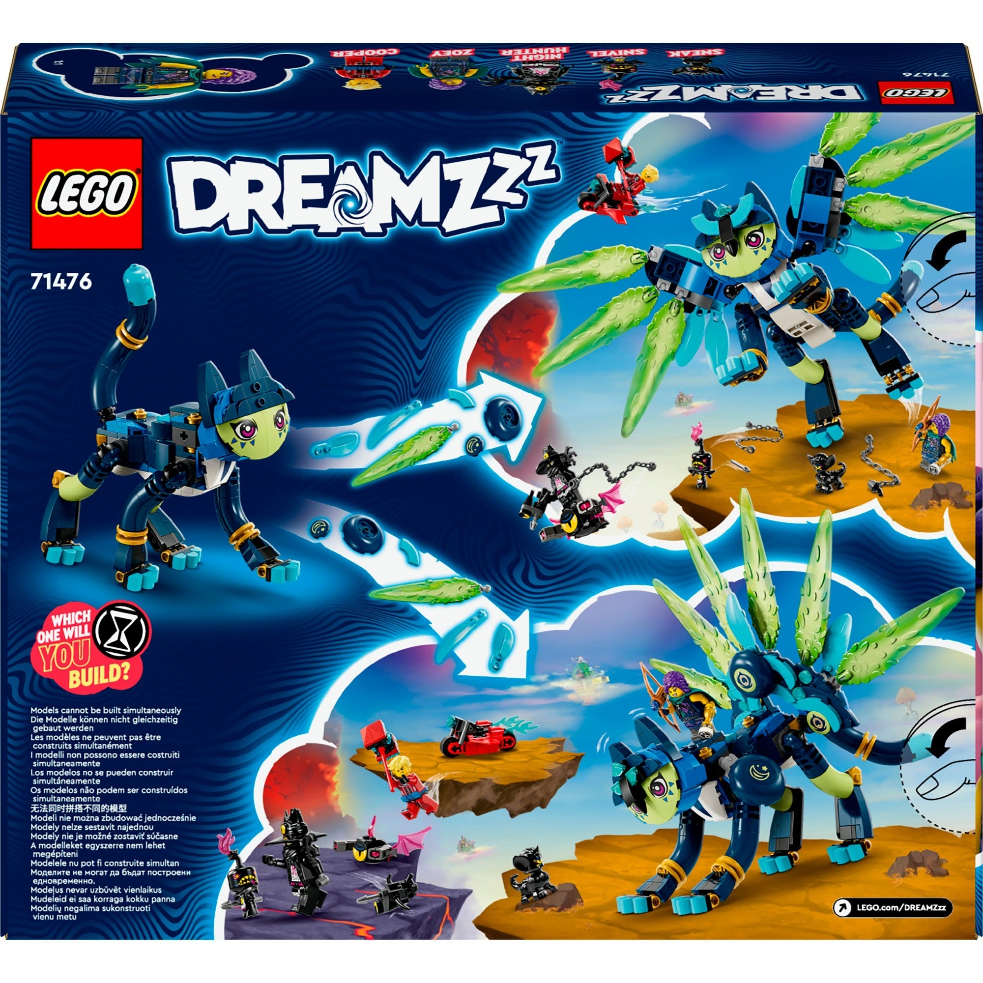 Lego dreamzzz - zoey en zian de kattenuil constructiespeelgoed (71476)