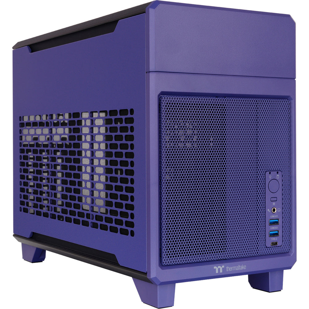 Thermaltake tr100 future dusk mini tower behuizing (paars | 2x usb-a | 1x usb-c)